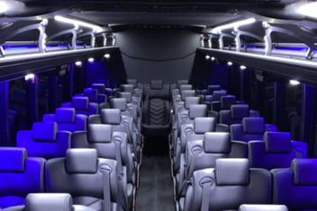 Lake Forest Charter Bus Interior